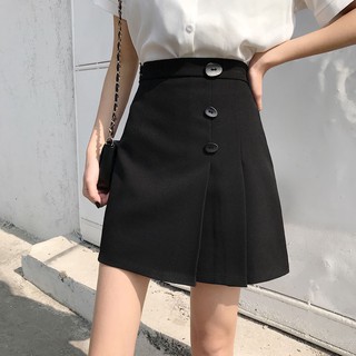 ORDER 7 NGÀY - chân váy chữ A đen