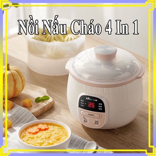Nồi nấu cháo, ninh, hầm, hấp cách thuỷ 4 in 1 đồ gia dụng thông minh phụ kiện thời trang cc