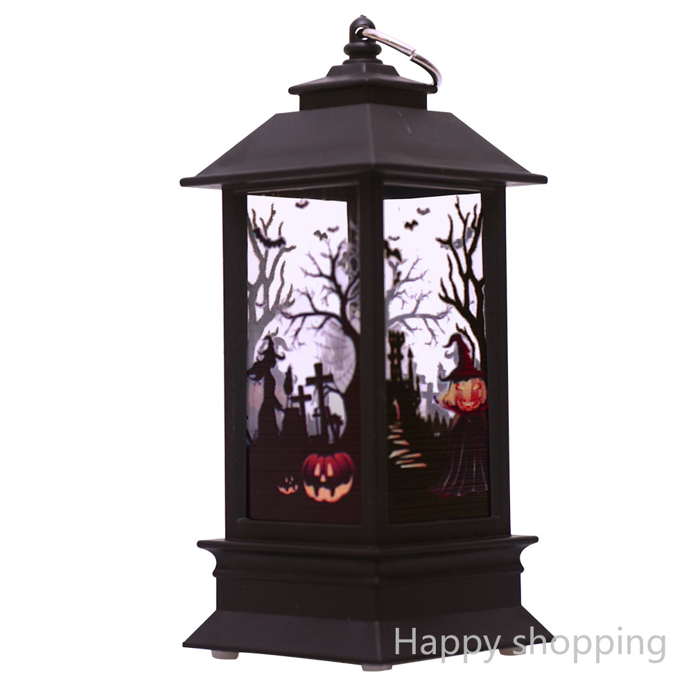 Mới Lồng Đèn Led Hình Quả Bí Ngô Bằng Nhựa Trang Trí Halloween