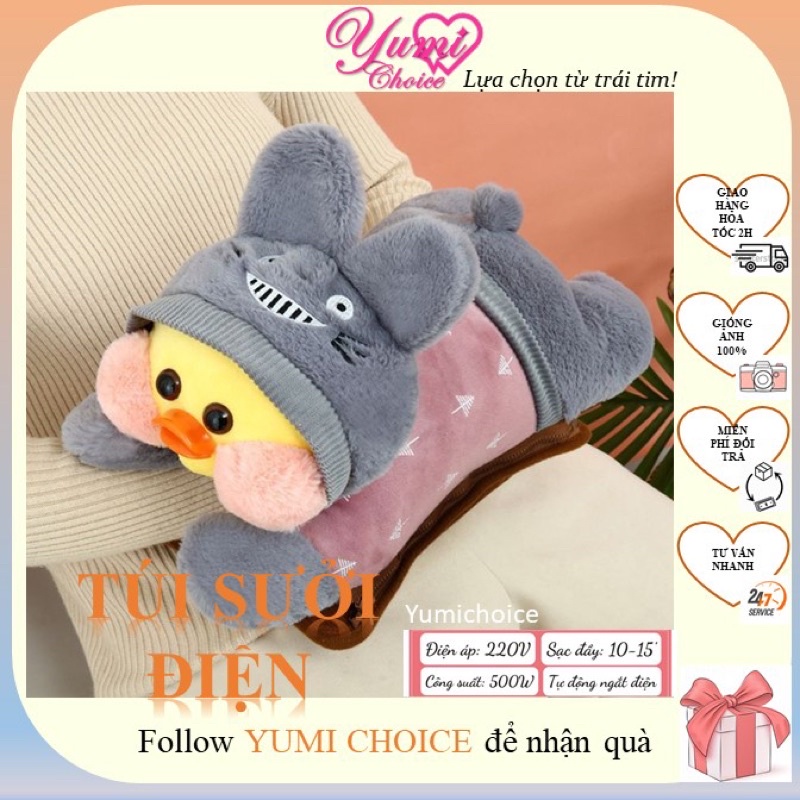 Túi sưởi điện gấu bông /YUMI CHOICE/ Túi sưởi tay chân, chườm bụng kinh, giảm đau sưng tấy - Túi sưởi điện an toàn