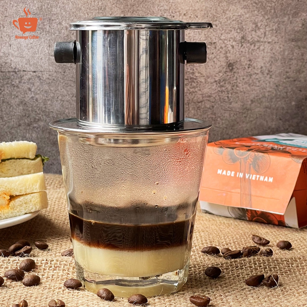 Phin Pha Cà Phê Inox Cao Cấp, Phin Inox kích thước chuẩn, bền đẹp, sang trọng từ Message Coffee