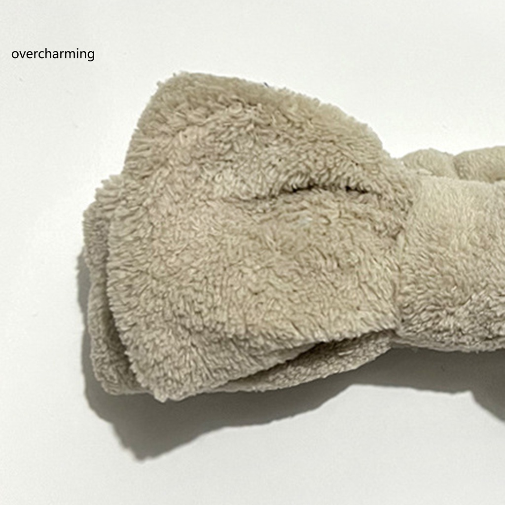 Overcharming Portable Spa Headband Wide Strap Makeup Headband Soft-touching for Women