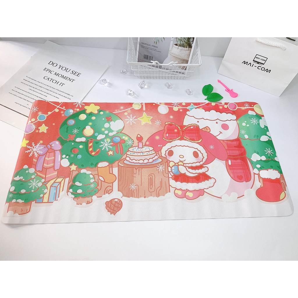 NEWW Tấm Lót Chuột, Pad Chuột Và Bàn Phím Cỡ Lớn, Decor bàn học 60x30Cm, Chống Thấm Nước