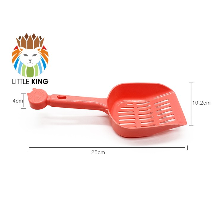 Xẻng xúc cát, hót phân, dọn vệ sinh cho mèo chất liệu nhựa PP Little King pet shop