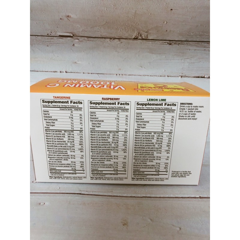 Emergen-C Vitamin C 1000mg Super Orange | Thế Giới Skin Care