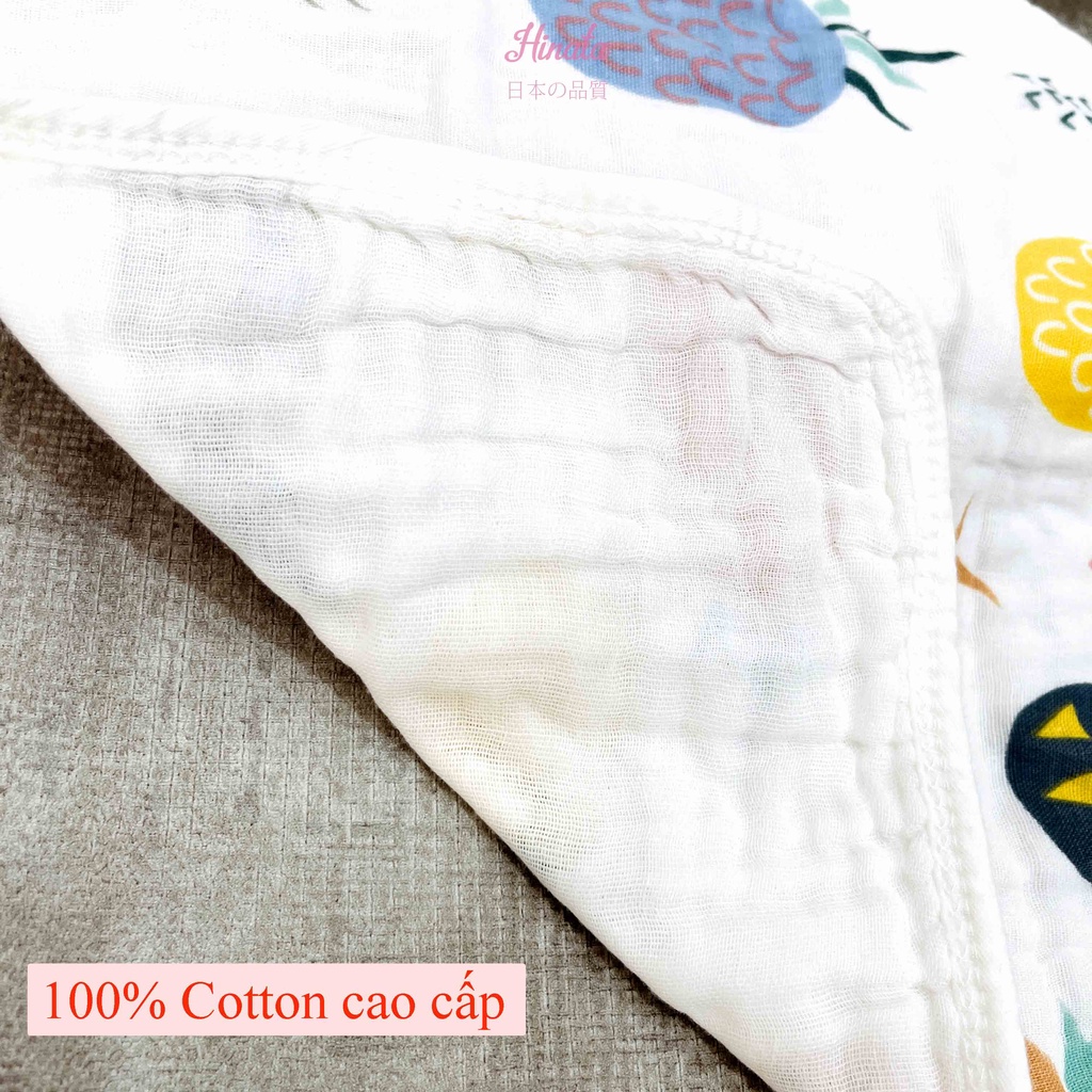 Khăn gạc cao cấp cho bé HINATA KG02 - 100% cotton, mềm mịn, an toàn cho da em bé