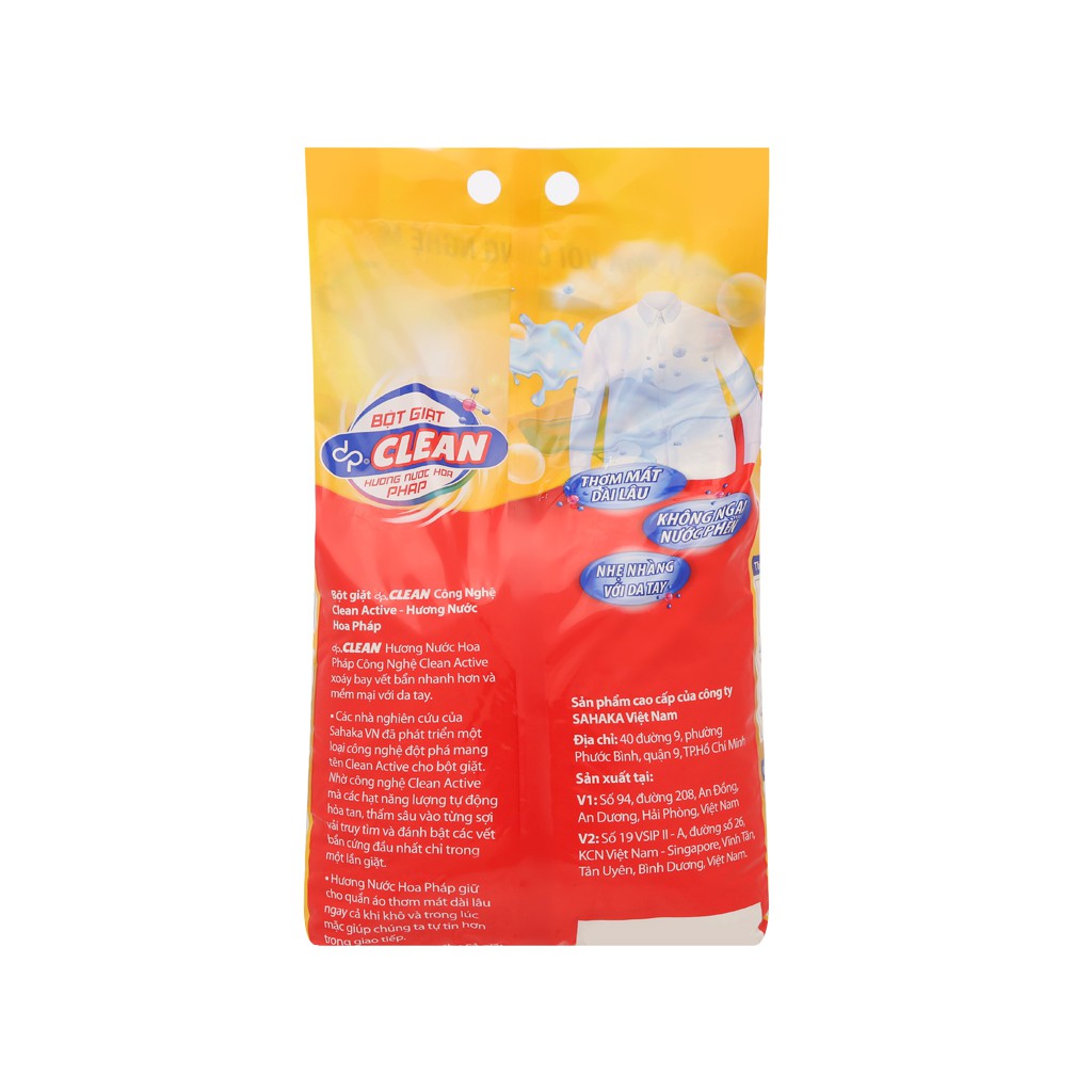 Bột giặt dp CLEAN hương nước hoa pháp 6kg