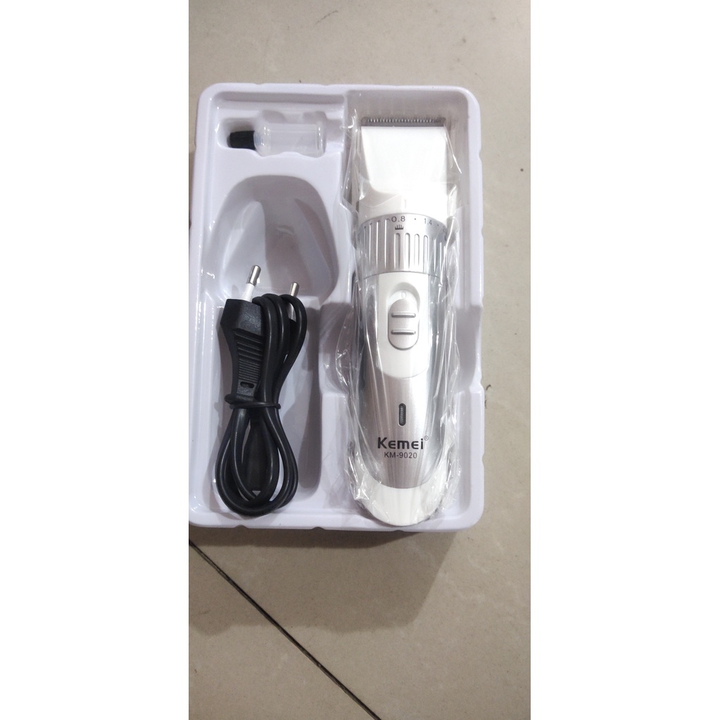 Tông Đơ Cắt Tóc, Máy Cắt Tóc Kemei 9020 Sạc Điện