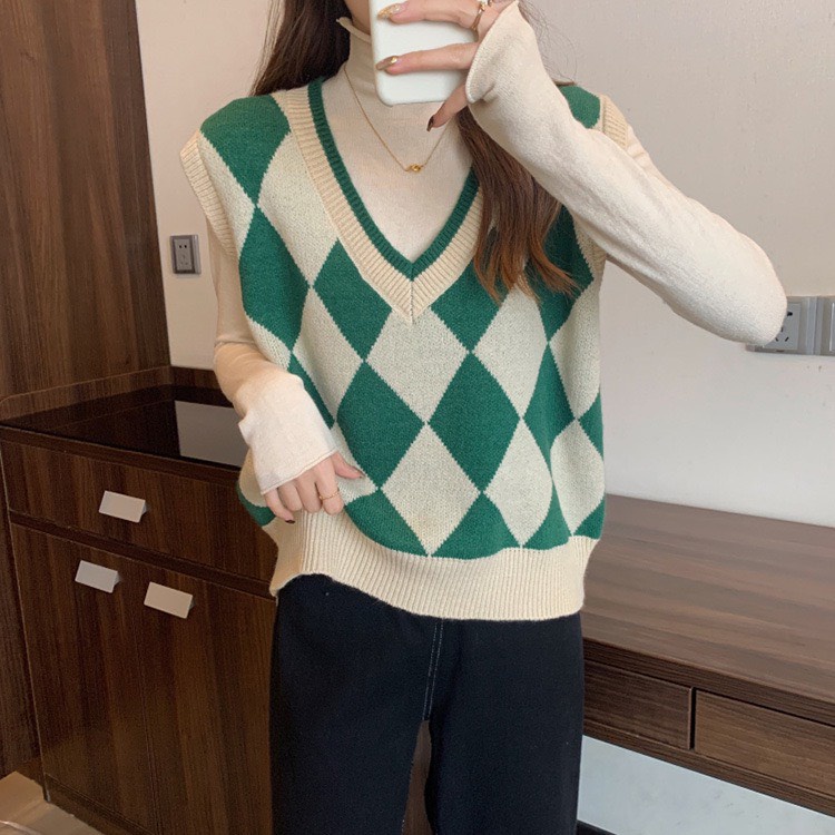 Áo len gile trám hot hit