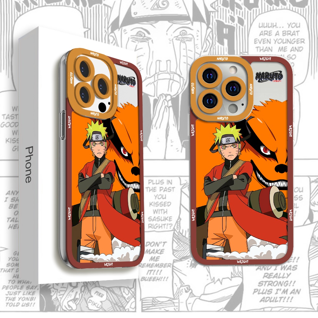 Ốp lưng iphone cạnh vuông Naruto Kurama Wrightcase 6plus/7/8/8plus/x/xs/11/12/pro/max/plus/promax