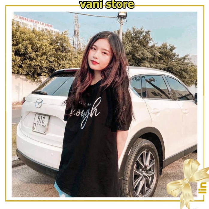 [Tặng Quà] Áo phông tay lỡ YOU ARE ENOUGH dáng rộng unisex ( Đen, Trắng ) . | BigBuy360 - bigbuy360.vn