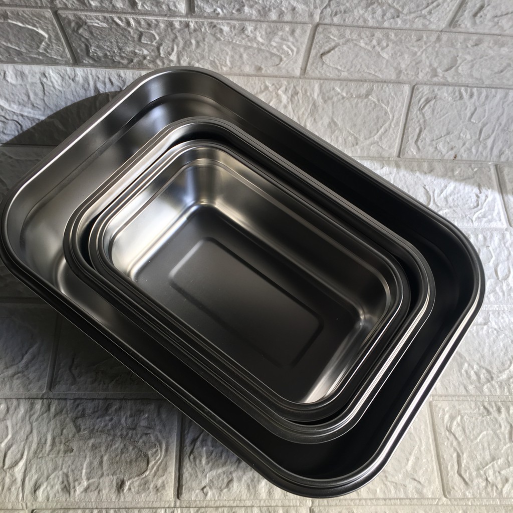 Khay inox đựng thực phẩm lưu trữ kho đông lạnh, có nắp. Dung tích từ 600ml -7000ml | BigBuy360 - bigbuy360.vn