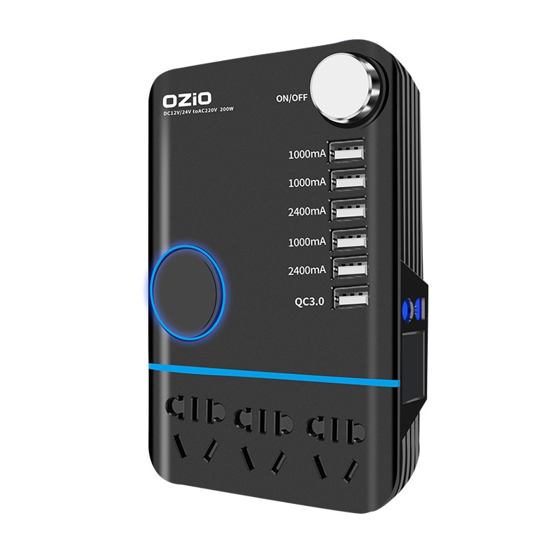 Bộ chuyển đổi nguồn cho tẩu ô tô 220V sang 12V, 110V - 12V kết nối từ tẩu ô tô sử dụng cho máy hút bụi, máy bơm BCD01