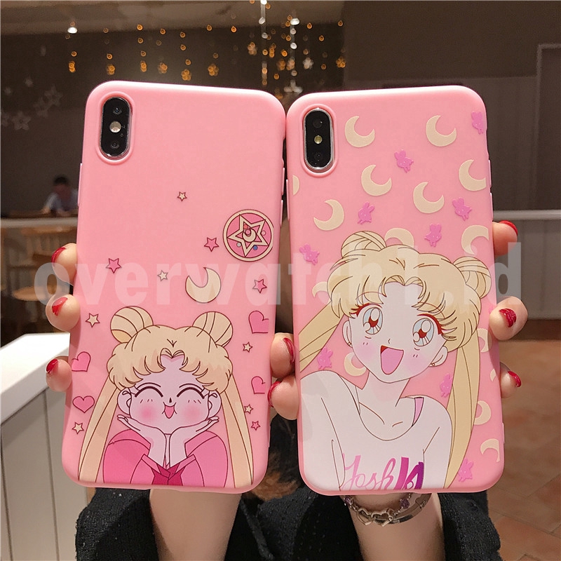 Ốp điện thoại in hình thủy thủ mặt trăng dễ thương cho Xiaomi Redmi 5 5 Plus 6 6A 6 Pro Note 6 Pro Note 7