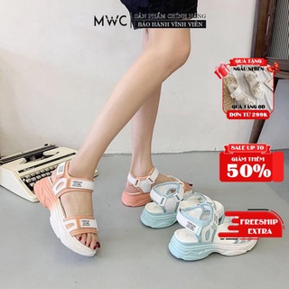 Giày sandal nữ đế cao phối màu MWC NUSD- 2771