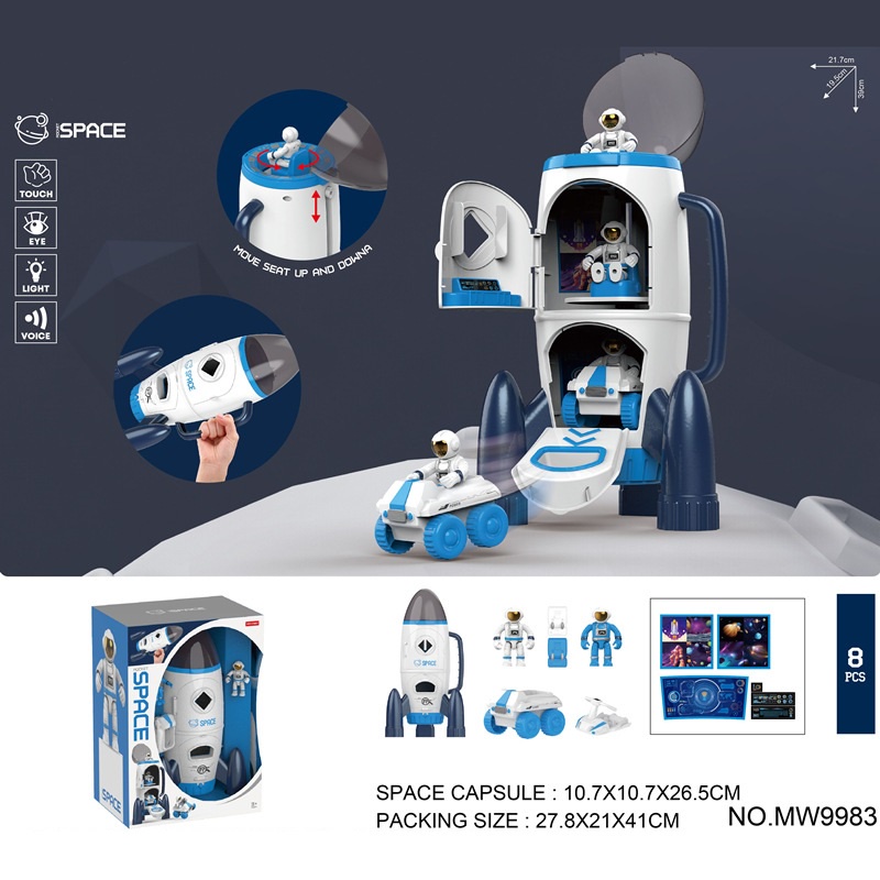 Đồ chơi tàu vũ trụ / oto / Đồ chơi bé trai có âm thanh và đèn sáng chất liệu nhựa Cao Cấp