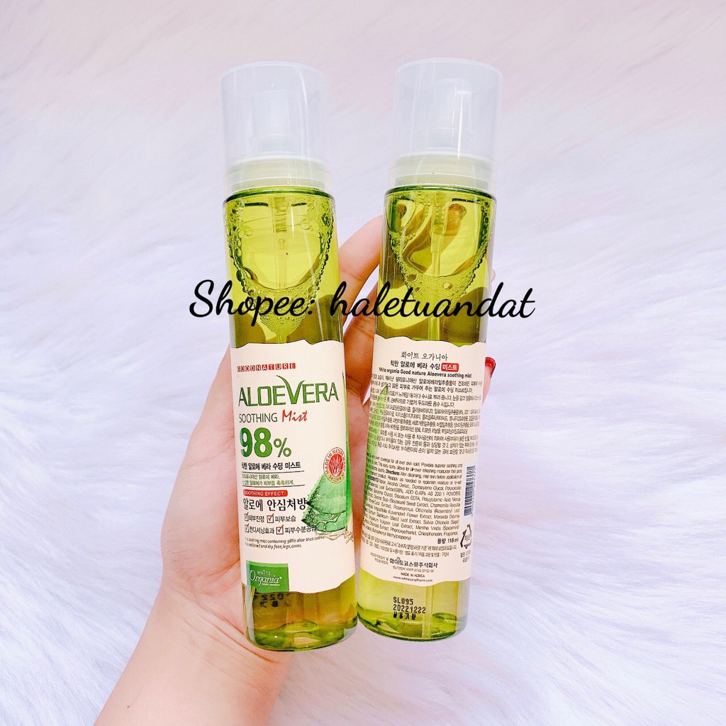 XỊT KHOÁNG LA FERME ALOE VERA MOISTURE SOOTHING 120ML