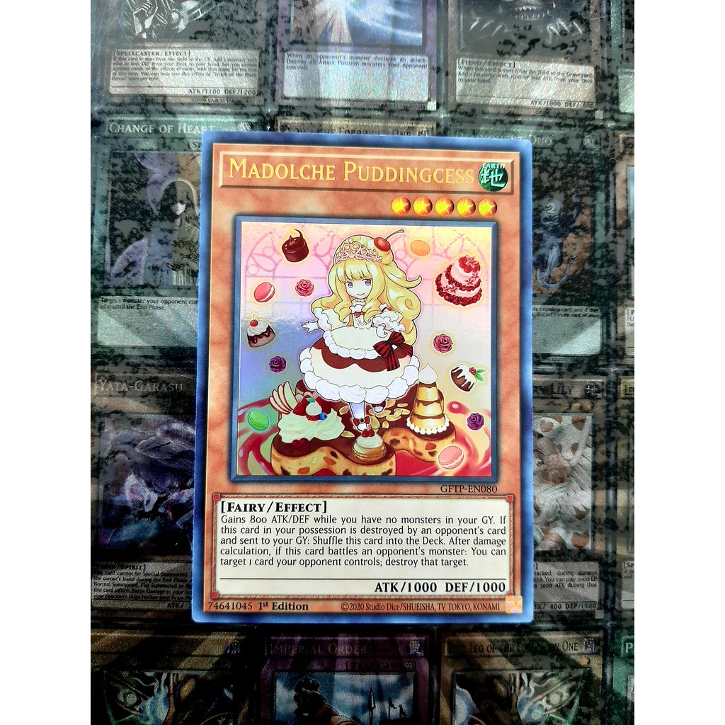 THẺ BÀI YUGIOH MONSTER  - Madolche Puddingcess - GFTP-EN080 - Ultra Rare 1st Edition