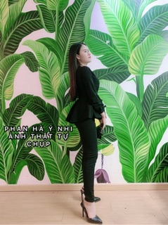 set áo peplum + quần ôm