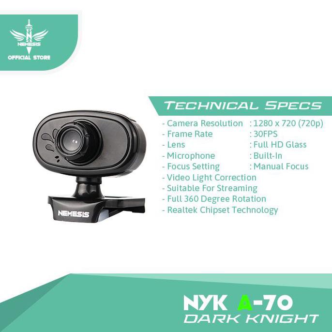 Webcam HD 720P Hiệu Nyk NEMESIS A70 | BigBuy360 - bigbuy360.vn