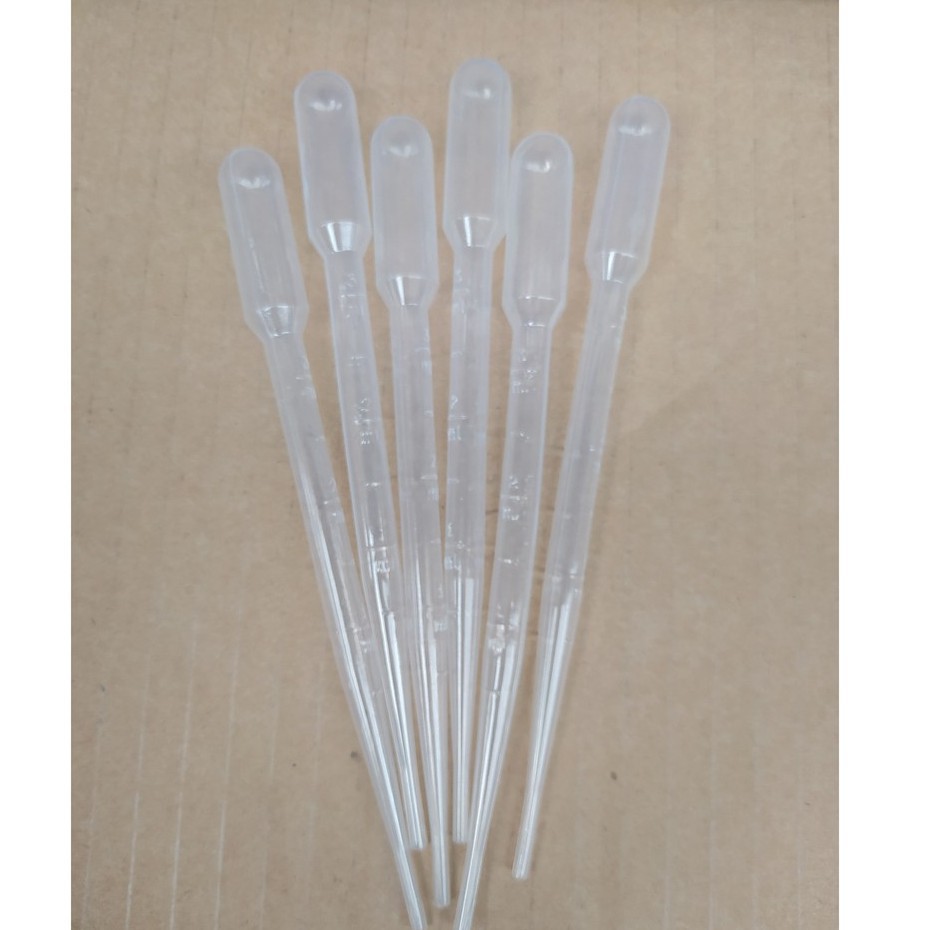 3 chiếc ống hút pipet nhựa pasteur artemia bơm phân bón, đo, đong, hút phân bón, dung dịch... nhỏ giọt (nhiều dung tích)