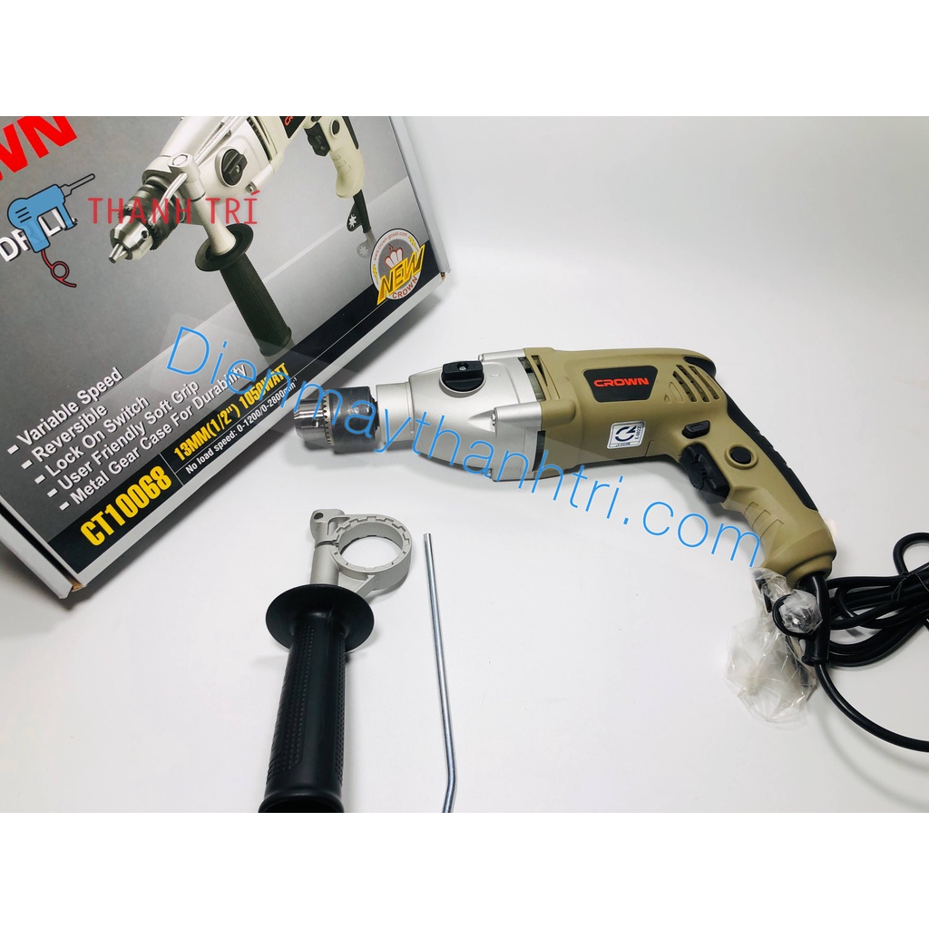 🔨 CT10068 MÁY KHOAN ĐỘNG LỰC   CROWN