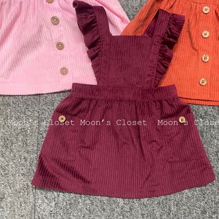 XD- Váy yếm nhung size 0/3m-12m