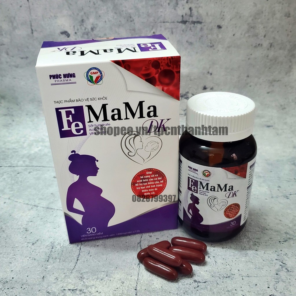 Viên uống FE MAMA bổ sung sắt cho bà bầu – Hộp 30 viên