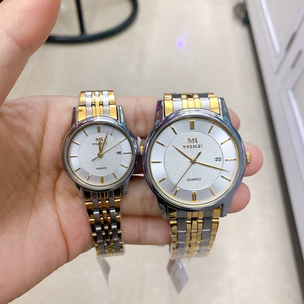 Đồng Hồ Đôi Nam Nữ MIKE 8358 Mặt Kính Cường Lực Chống Nước Chống Xước Uy Tín Chất Lượng Bảo Hành 1 Năm
