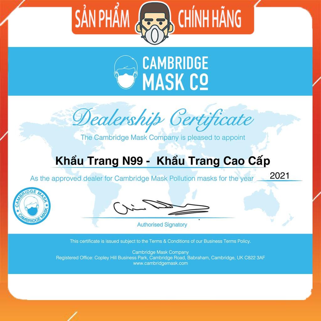 Khẩu trang Cambridge Mask PRO N99 Cao cấp Chống bụi siêu mịn PM2.5 Ô nhiễm không khí Đẹp Thời trang