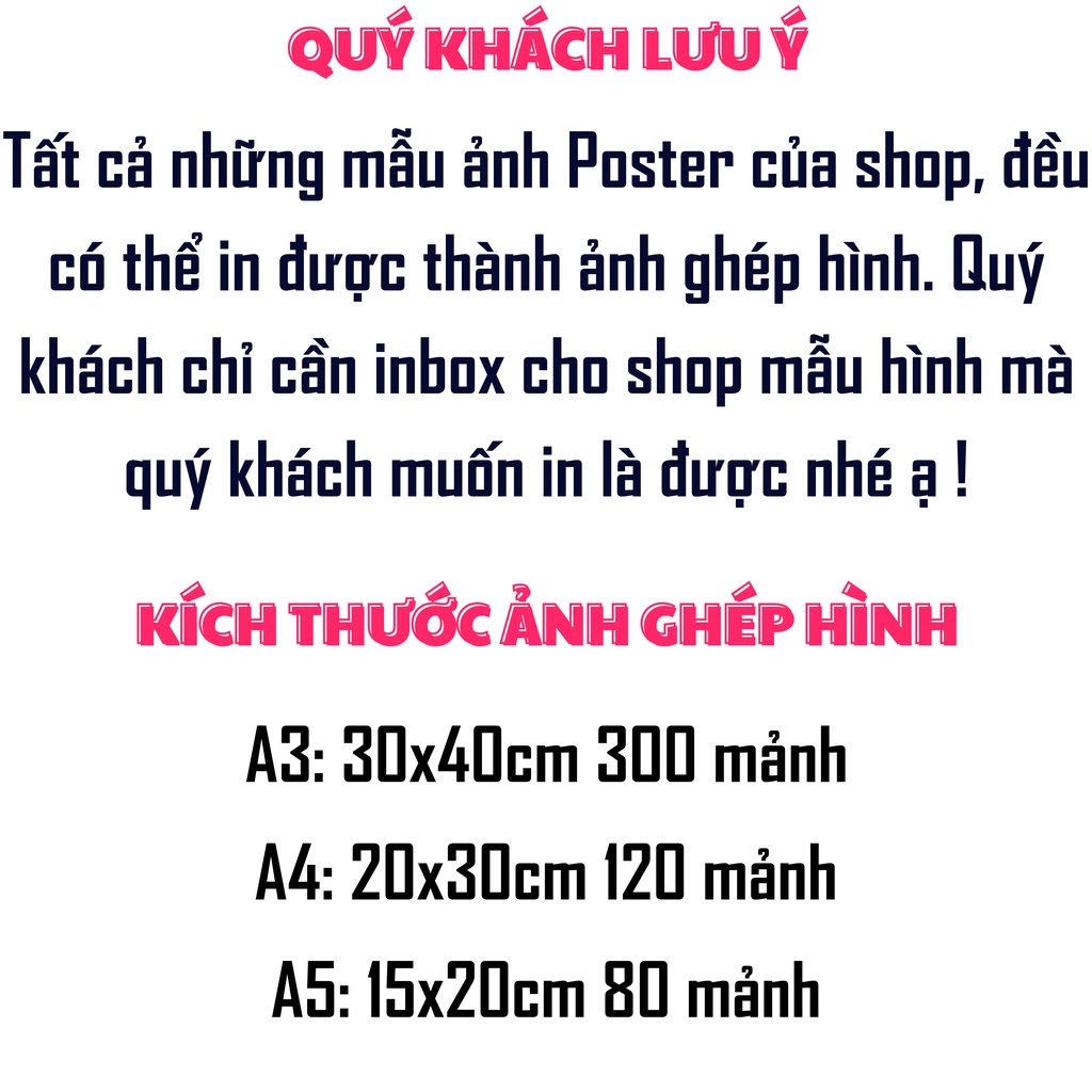 Ảnh Ghép Hình In Theo Yêu Cầu - In Ảnh Puzzle A3, A4, A5 Lấy Ngay - In Ảnh Xếp Hình Theo Yêu Cầu Lấy Ngay
