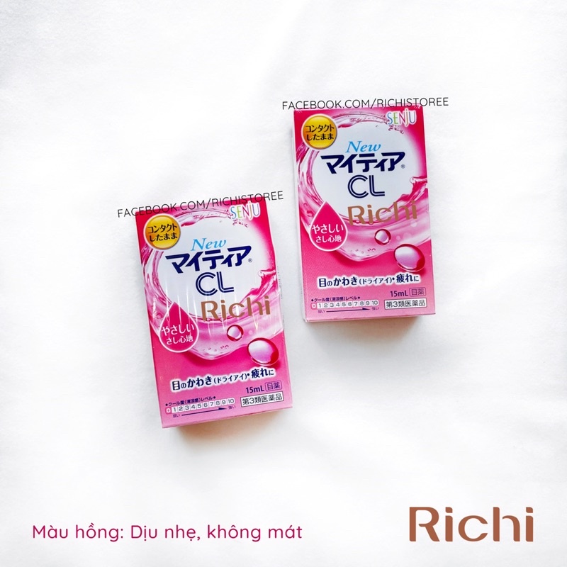 Nước Nhỏ Mắt Cho Bạn Đeo Kính Áp Tròng Senju New Mytear CL Nội Địa Nhật