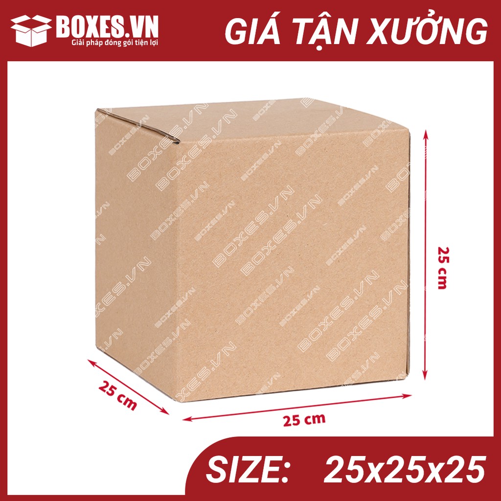 25x25x25 Combo 20 hộp Carton đóng gói hàng giá tại xưởng