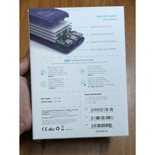 Sạc dự phòng RAVpower RP-PB052 22000mAh