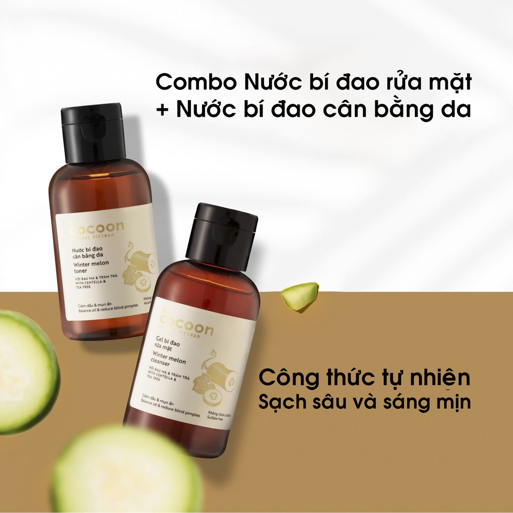 Nước bí đao Cocoon cân bằng da 140ml