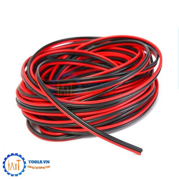 1 Mét Dây Điện Đôi Đỏ Đen Cách Điện Electrical Wire Insulated PVC