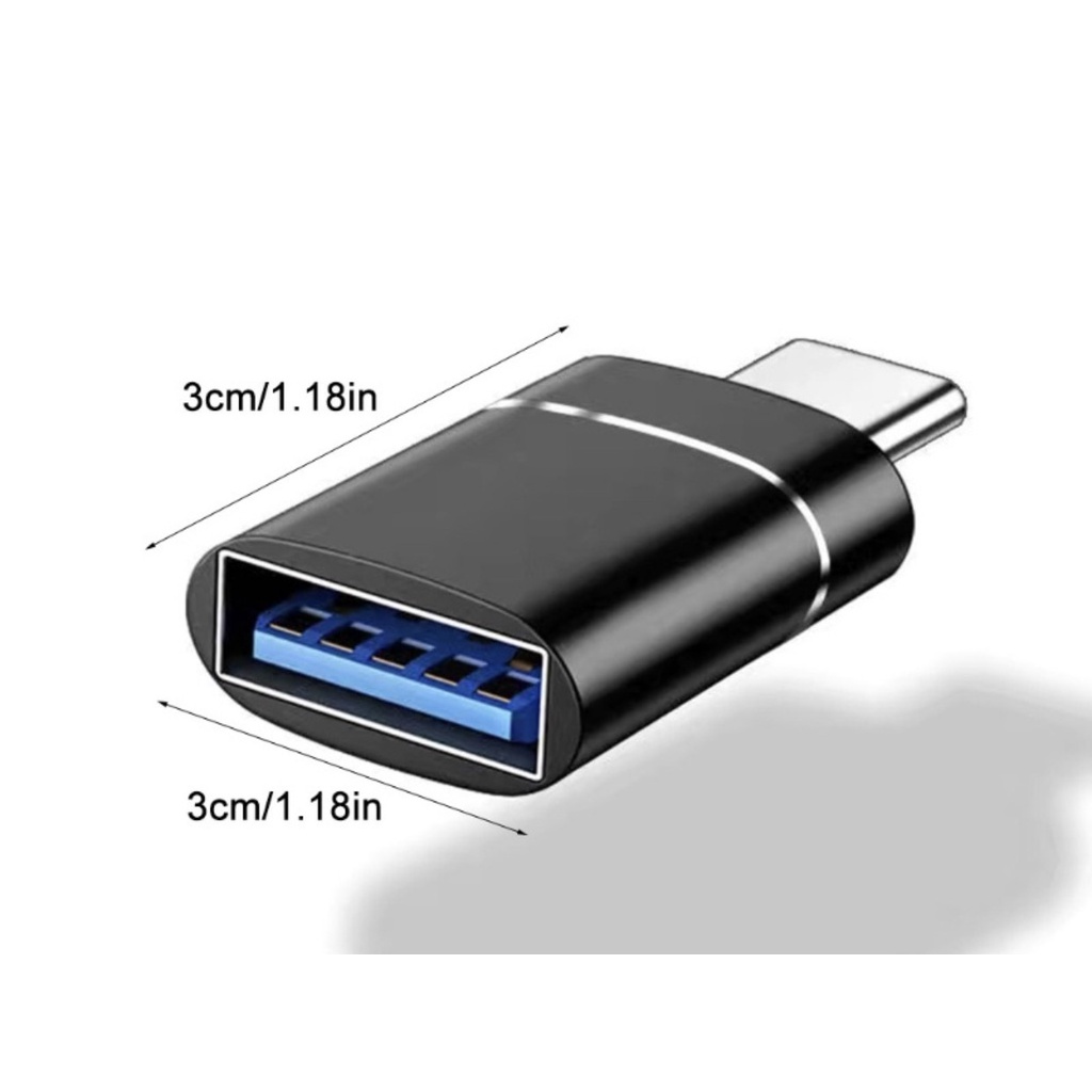 Đầu Chuyển USB 3.0 Type C Sang Usb 3.0 Màu Đen / Vàng / Xám