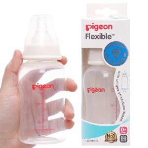 Bình sữa cổ hẹp Pigeon PP Streamline 150ml