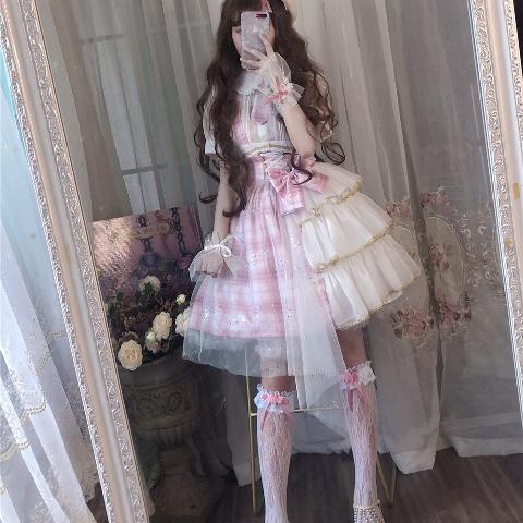 Đầm Lolita  Đầm Yếm Đồng Phục Ca Sĩ JK Dễ Thương