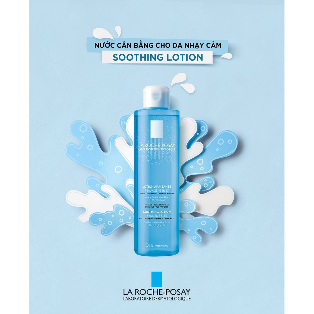 Nước Cân Bằng La Roche-Posay Giàu Khoáng Da Nhạy Cảm Soothing Lotion Sensitive Skin 200ml