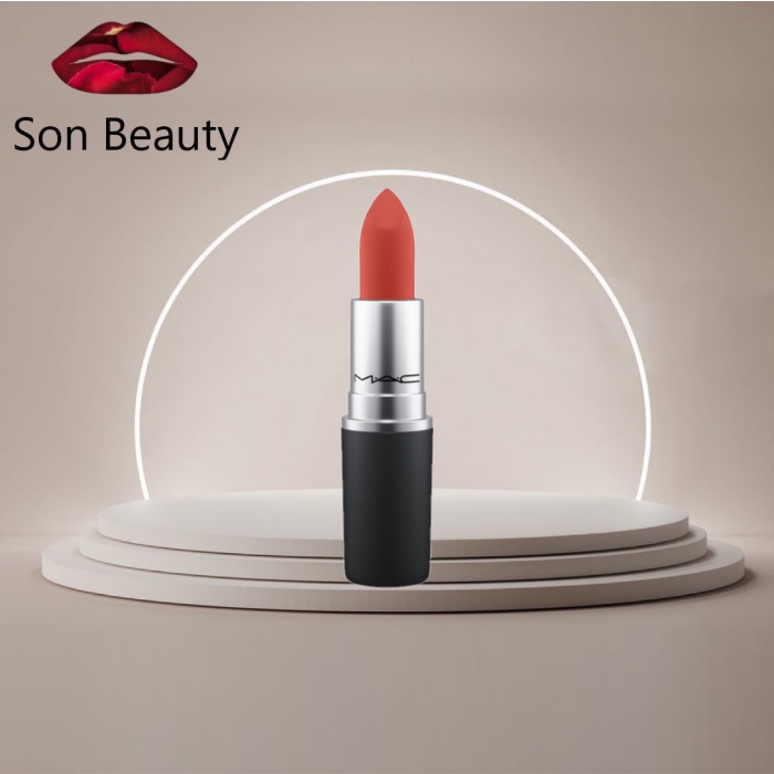 Son Mac Powder Kiss Rouge 935 Ruby New - Chính Hãng Có Tem Phụ Tiếng Việt