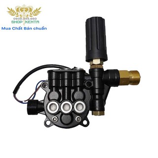 ĐẦU BƠM 3 PITON KÈM RƠ LE máy xịt rửa xe cao áp - Phụ kiện máy rửa xe Zukui RS3, Osaka R1 - chỉnh áp