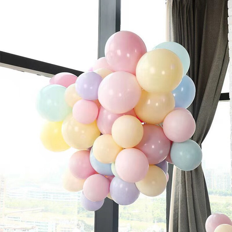 Bong Bóng Cao Su Màu Sắc Ngọt Ngào Dành Cho Trang Trí Tiệc Sinh Nhật
