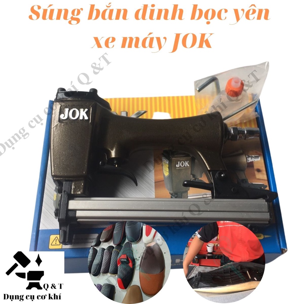 Súng bắn ghim , Máy bắn ghim dùng hơi bọc yên xe ghế da JOK 1013J