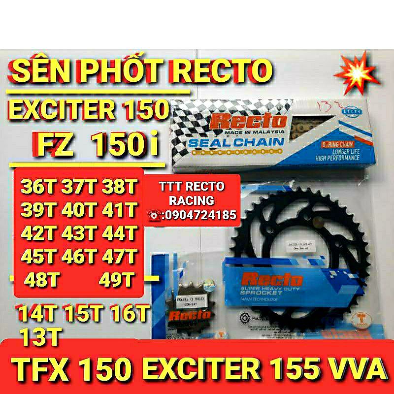 NHÔNG SÊN DĨA PHỐT CAO SU EXCITER 150/EXCITER 155 VVA/FZ 150i/TFX 150 SÊN VÀNG 36,37,38,39,40,41,42,43,44,45,46,47,48,49