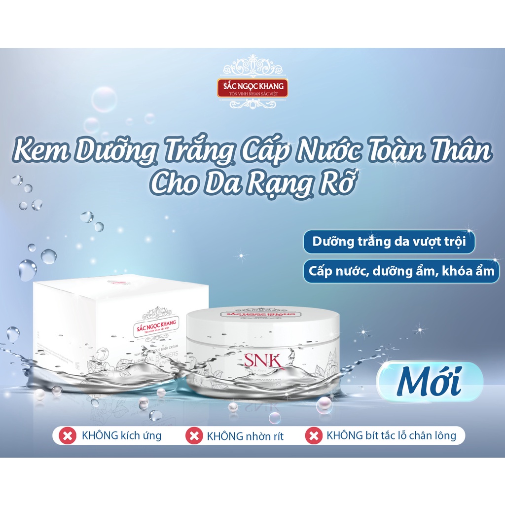 Kem Body dưỡng trắng cấp nước toàn thân Sắc Ngọc Khang 150ml