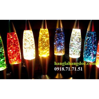 Đèn đối lưu ngôi sao lục giác dạ quang lấp lánh (Glitter Lamp) loại trung cao 36cm