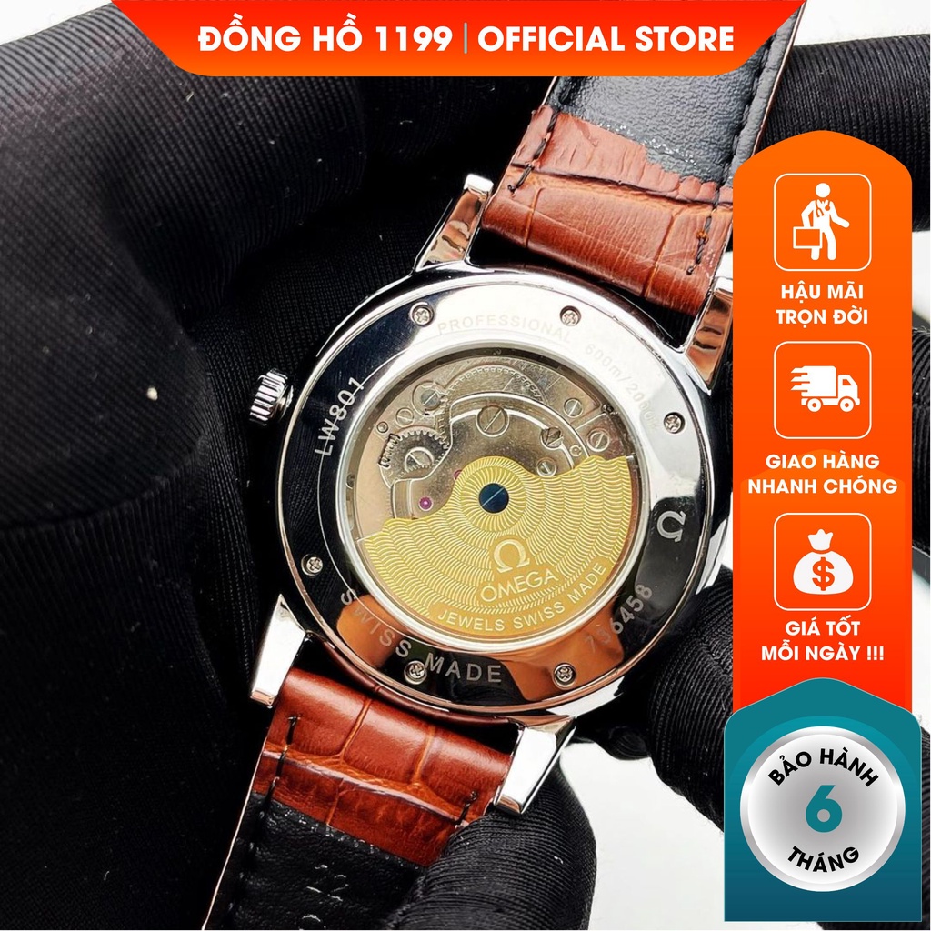 [QUÀ TẶNG] Đồng hồ cơ - Đồng Hồ Nam Dây Da Chống Nước Chống Xước Máy Chuẩn Chất Liệu Cao Cấp 4122GD - 1199 Watches | BigBuy360 - bigbuy360.vn