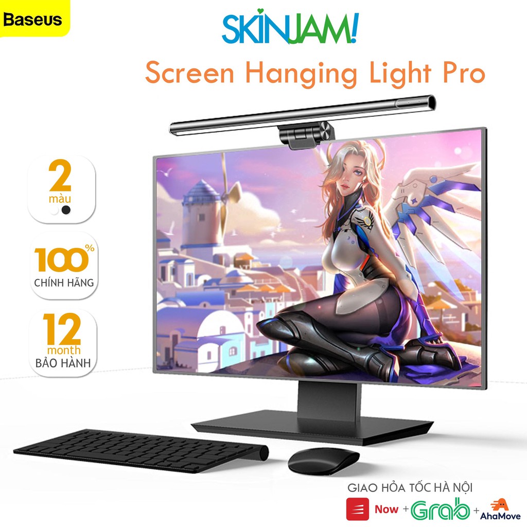 Đèn Treo Màn Hình Máy Tính Baseus Screen Hanging Light Pro ( 2 Bản Thường và Pro )