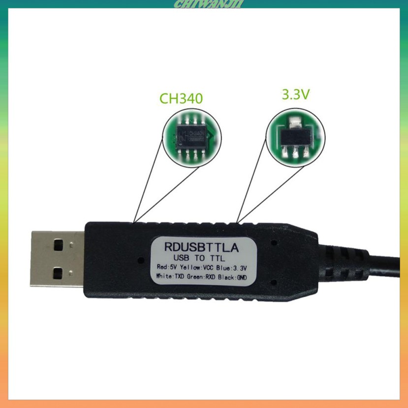 Cáp Chuyển Đổi Usb Sang Ttl Serial 3.3v Tx Rx 10 / 8 / 7 Xp Vista